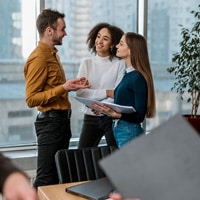 Advertising experts in Oklahoma analyzing digital marketing strategies